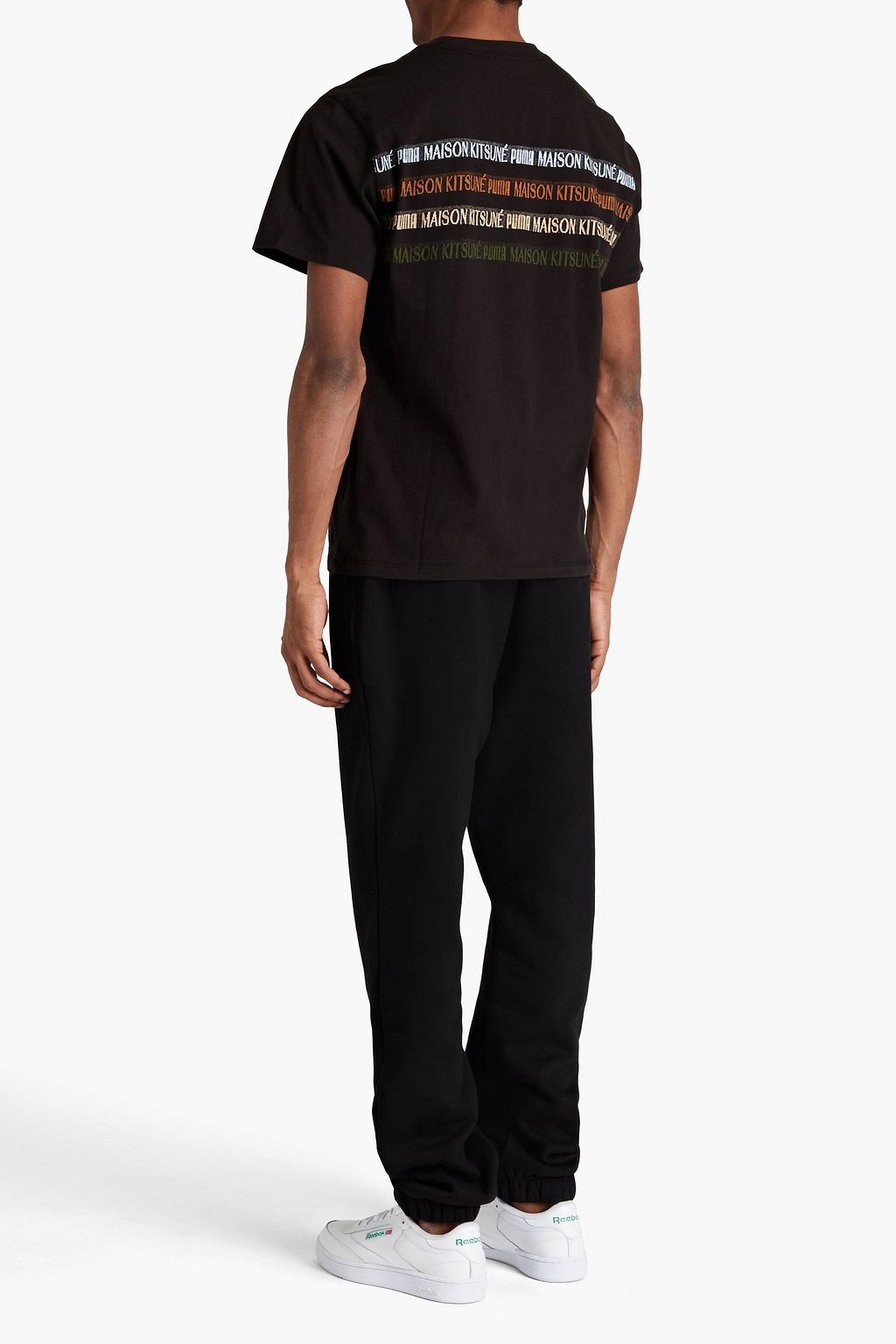 PUMA X MAISON KITSUNÉ + Maison Kitsuné jacquard-trimmed cotton-jersey T-shirt