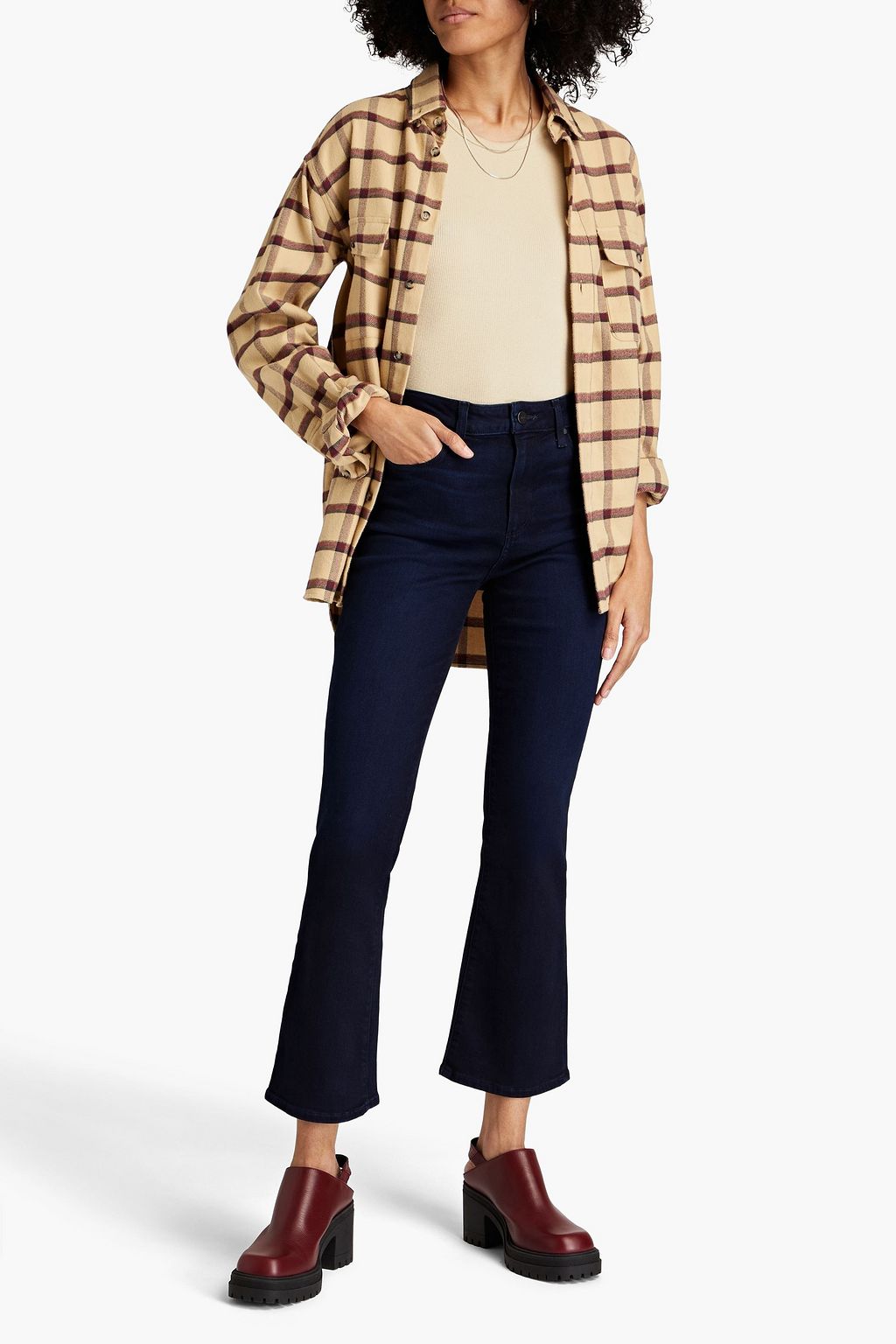 PAIGE Claudine high-rise bootcut jeans