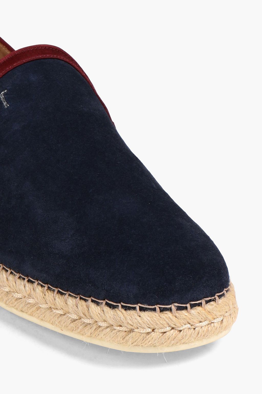 TOD'S スエード&ファイユ エスパドリーユ バイカラー