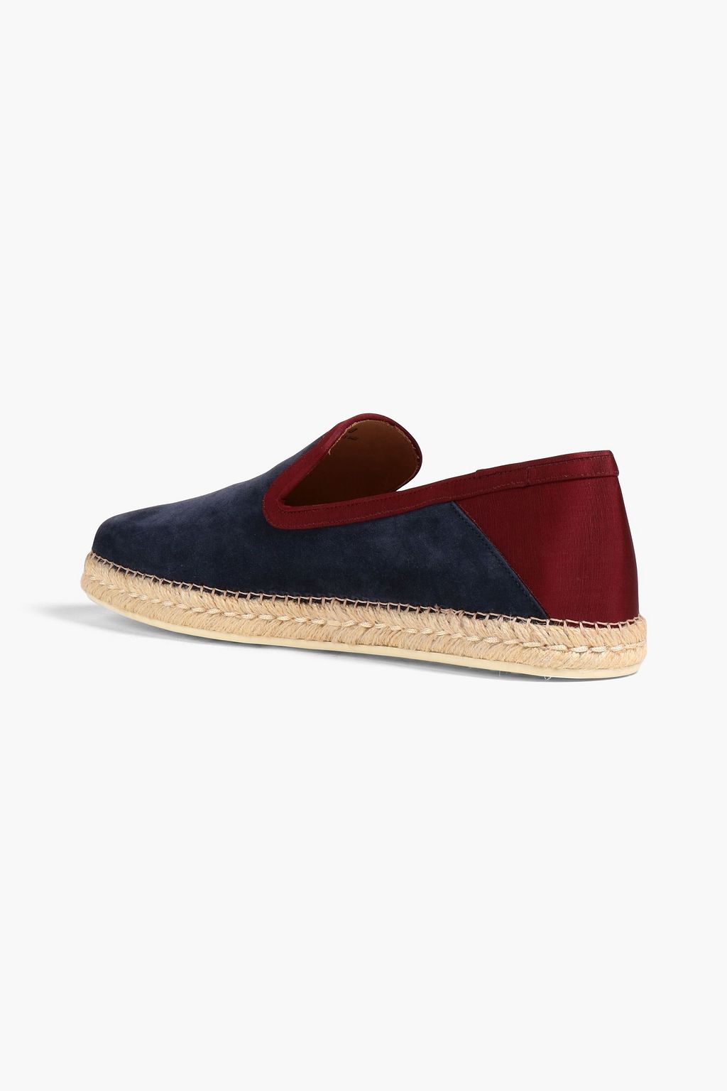 TOD'S スエード&ファイユ エスパドリーユ バイカラー