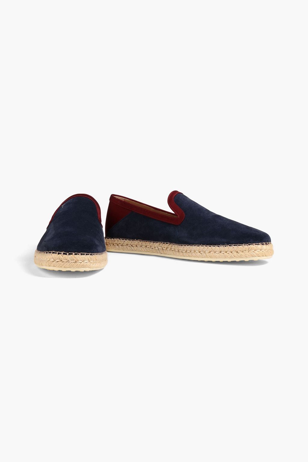 TOD'S スエード&ファイユ エスパドリーユ バイカラー