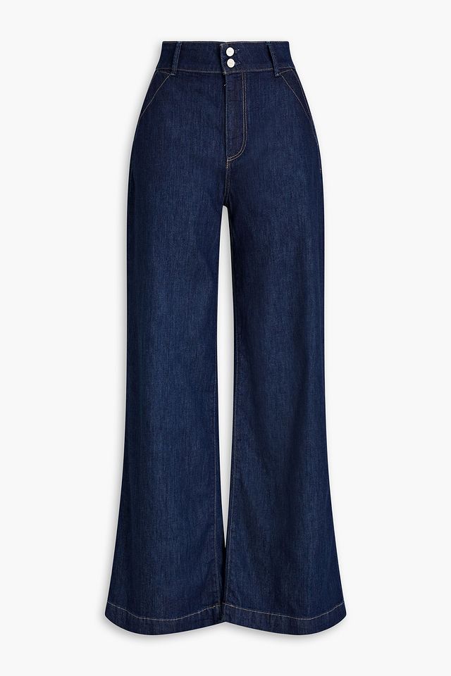 Harper high-rise wide-leg jeans