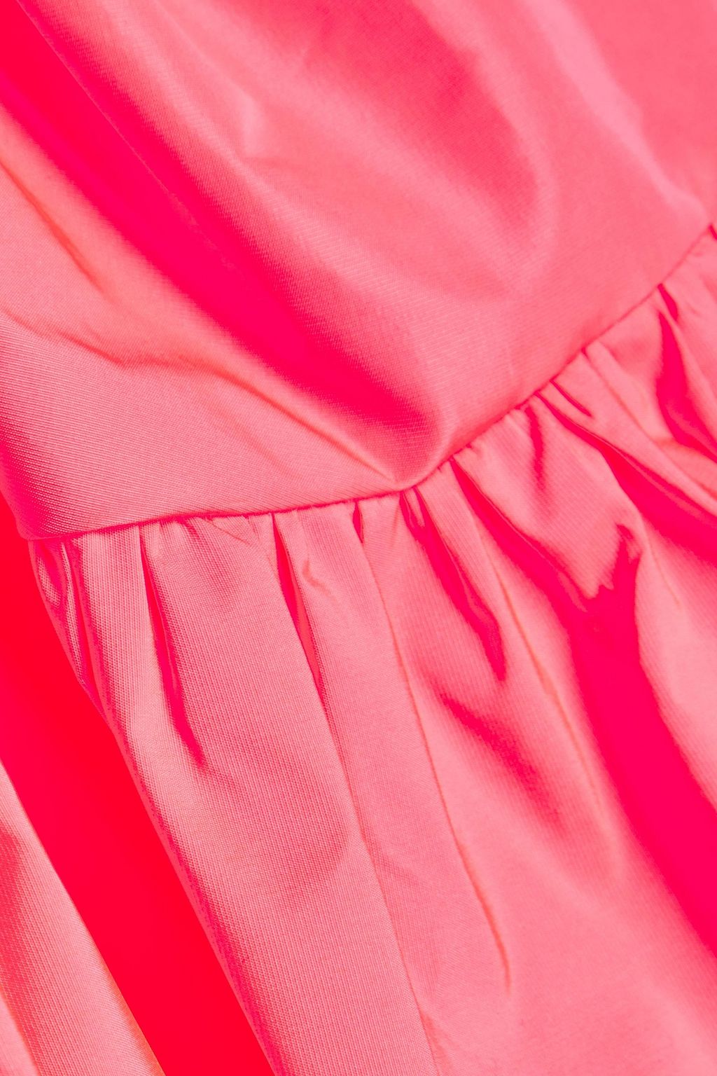 ROKSANDA Gathered taffeta mini dress