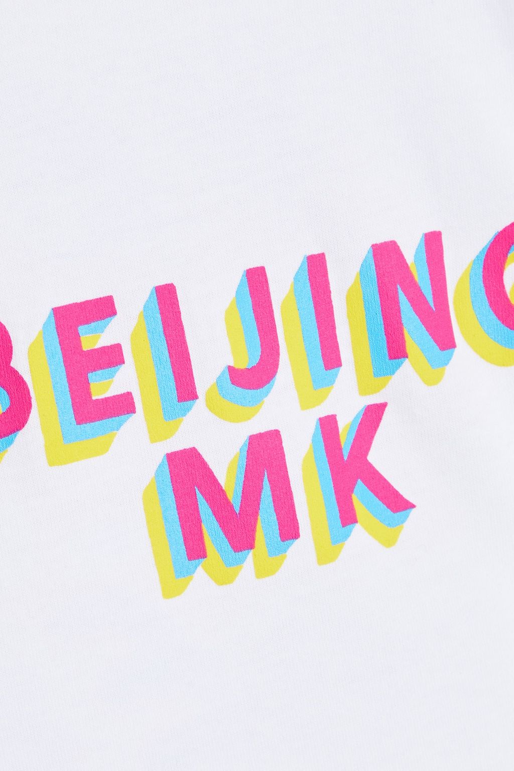 MAISON KITSUNÉ T-Shirt aus Baumwoll-Jersey mit Print