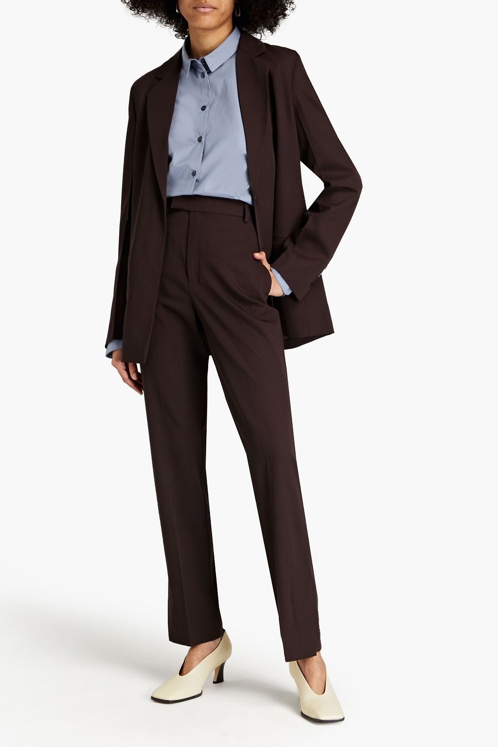 BITE STUDIOS Wool-twill straight-leg pants