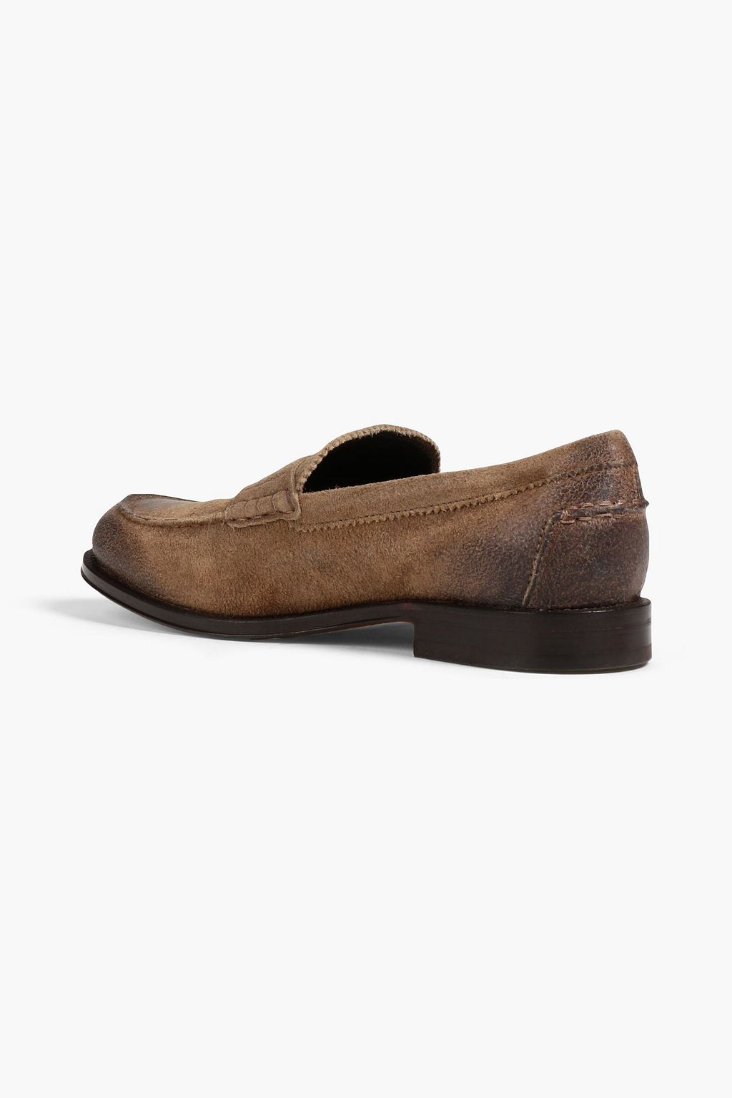 TOD'S Burnished suede penny loafers