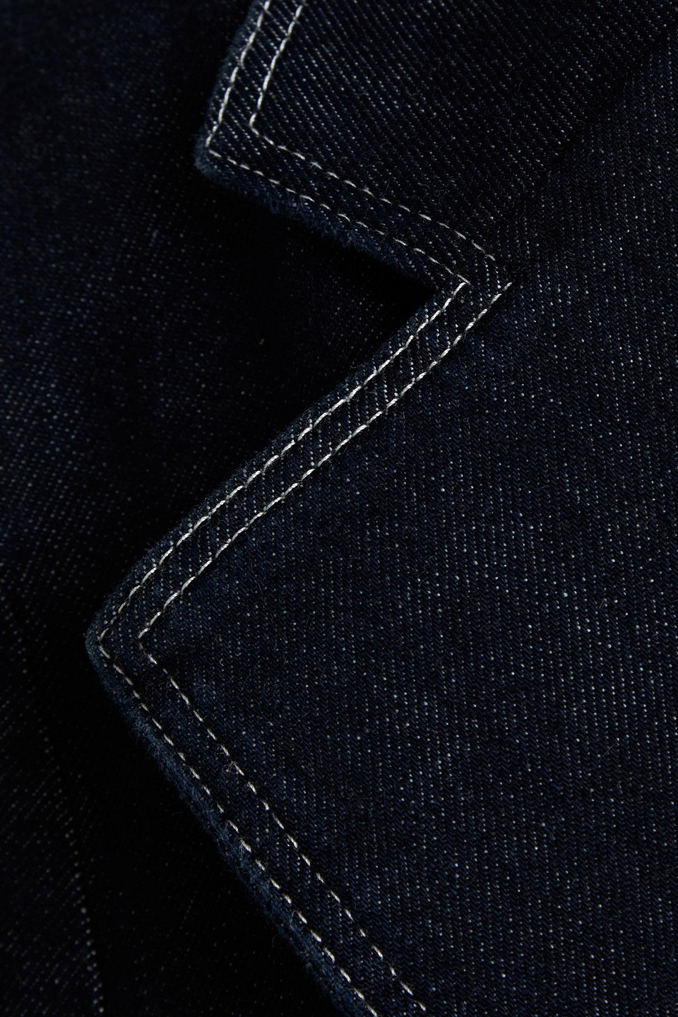 Bite Studios Denim Blazer In Dark Denim