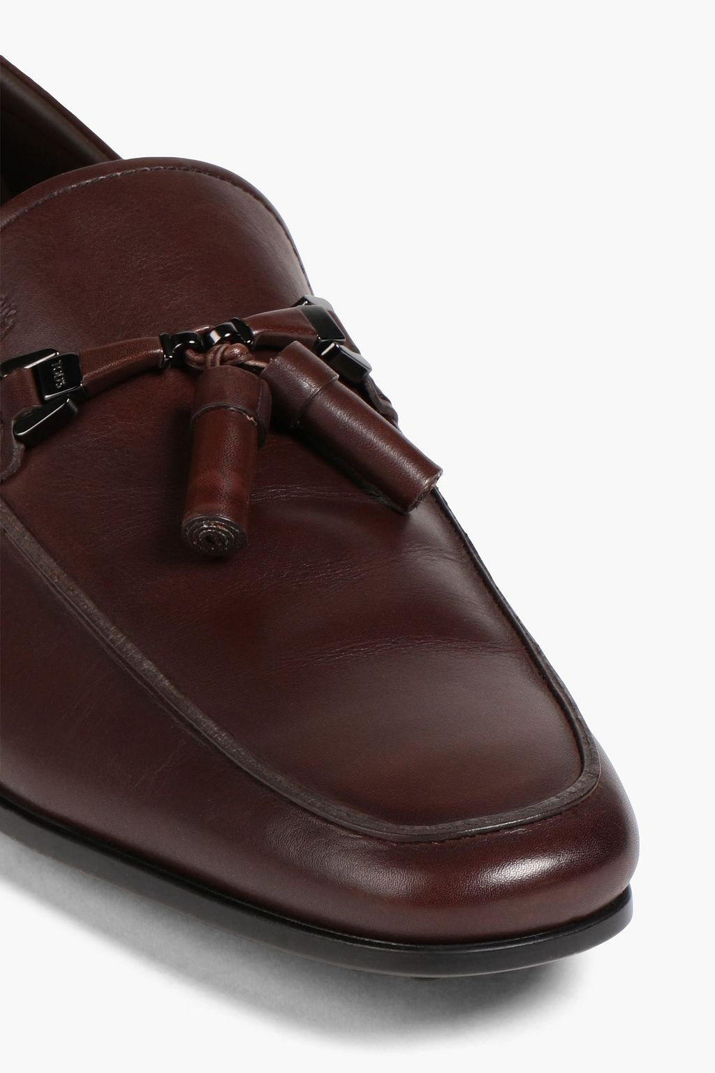 TOD'S Tasseled leather loafers