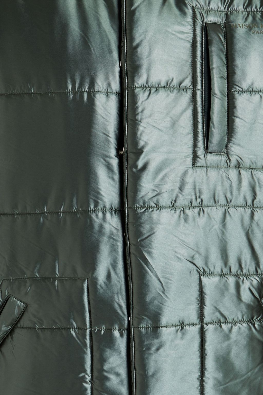 MAISON KITSUNÉ Quilted shell hooded jacket
