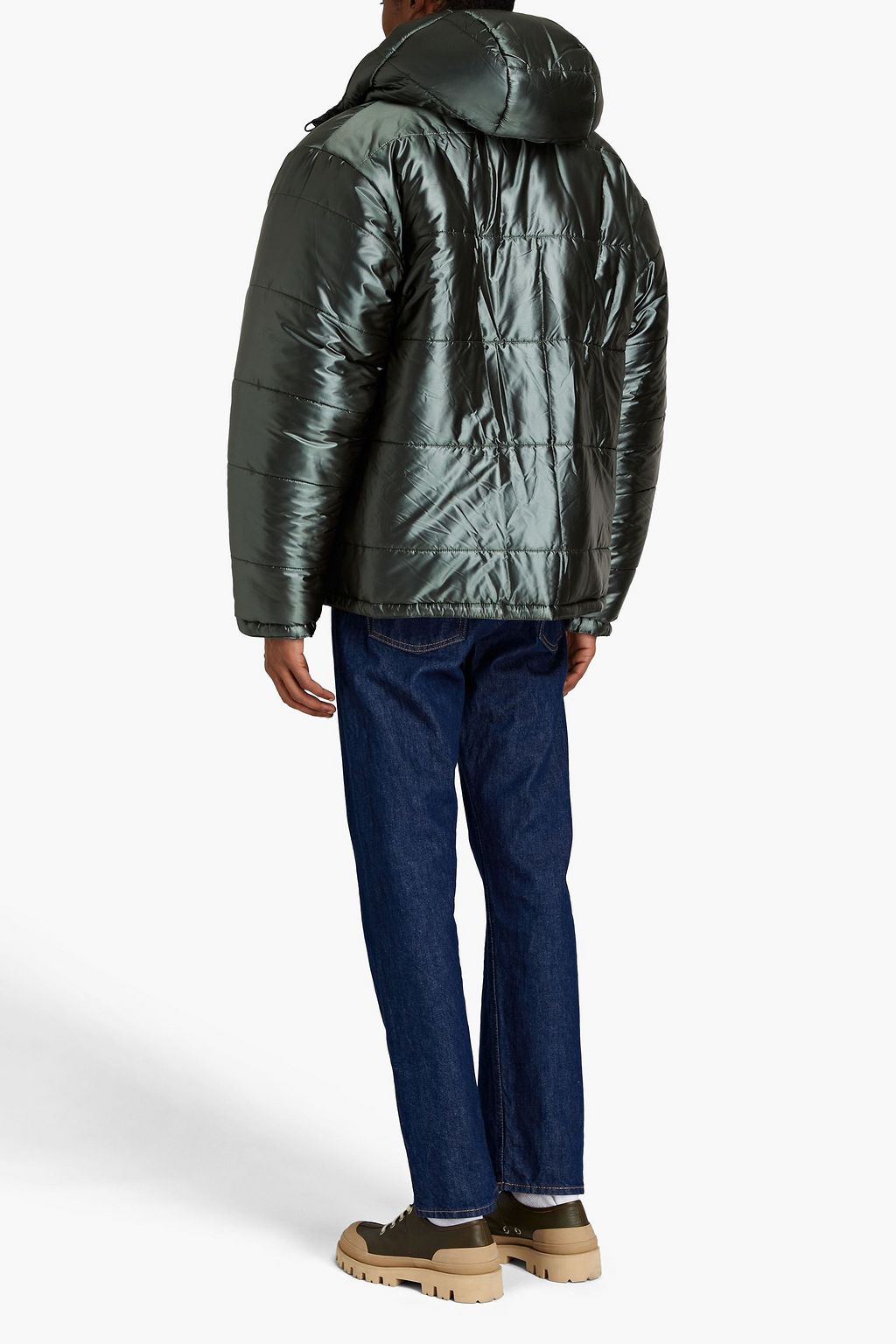 MAISON KITSUNÉ Quilted shell hooded jacket
