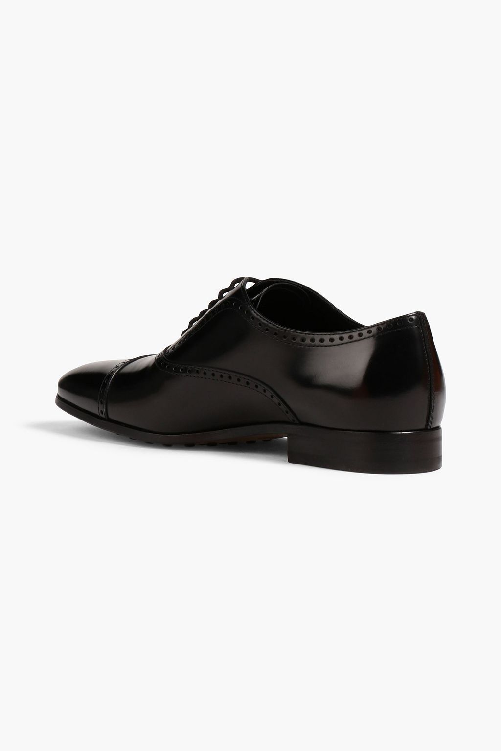 TOD'S Laser-cut polished leather Oxford brogues