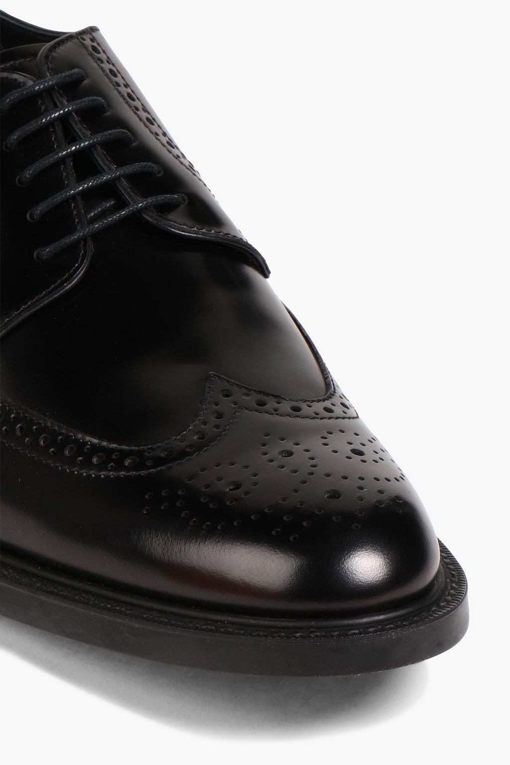 TOD'S Perforated polished-leather brogues