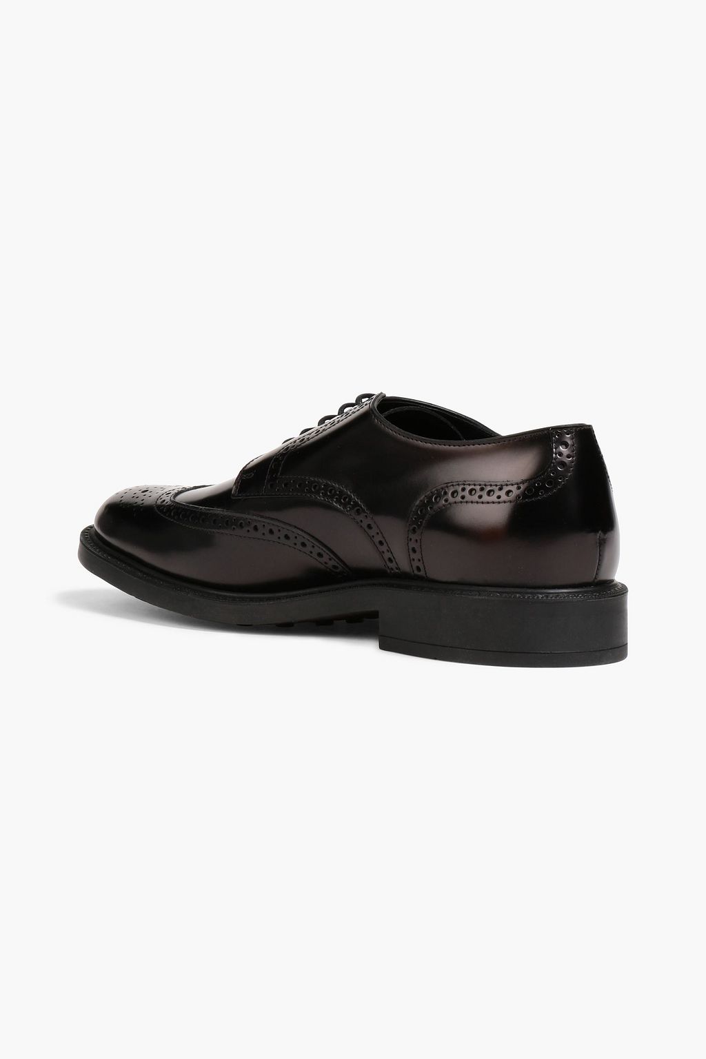 TOD'S Perforated polished-leather brogues