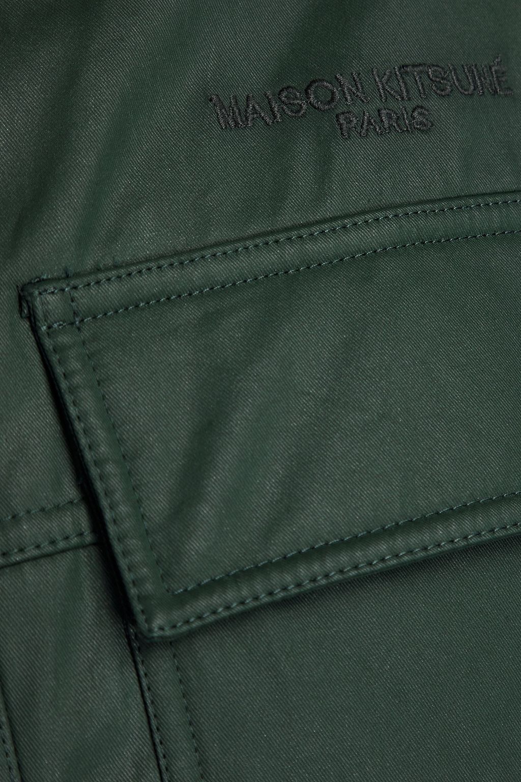 MAISON KITSUNÉ Parka aus Twill mit Kapuze