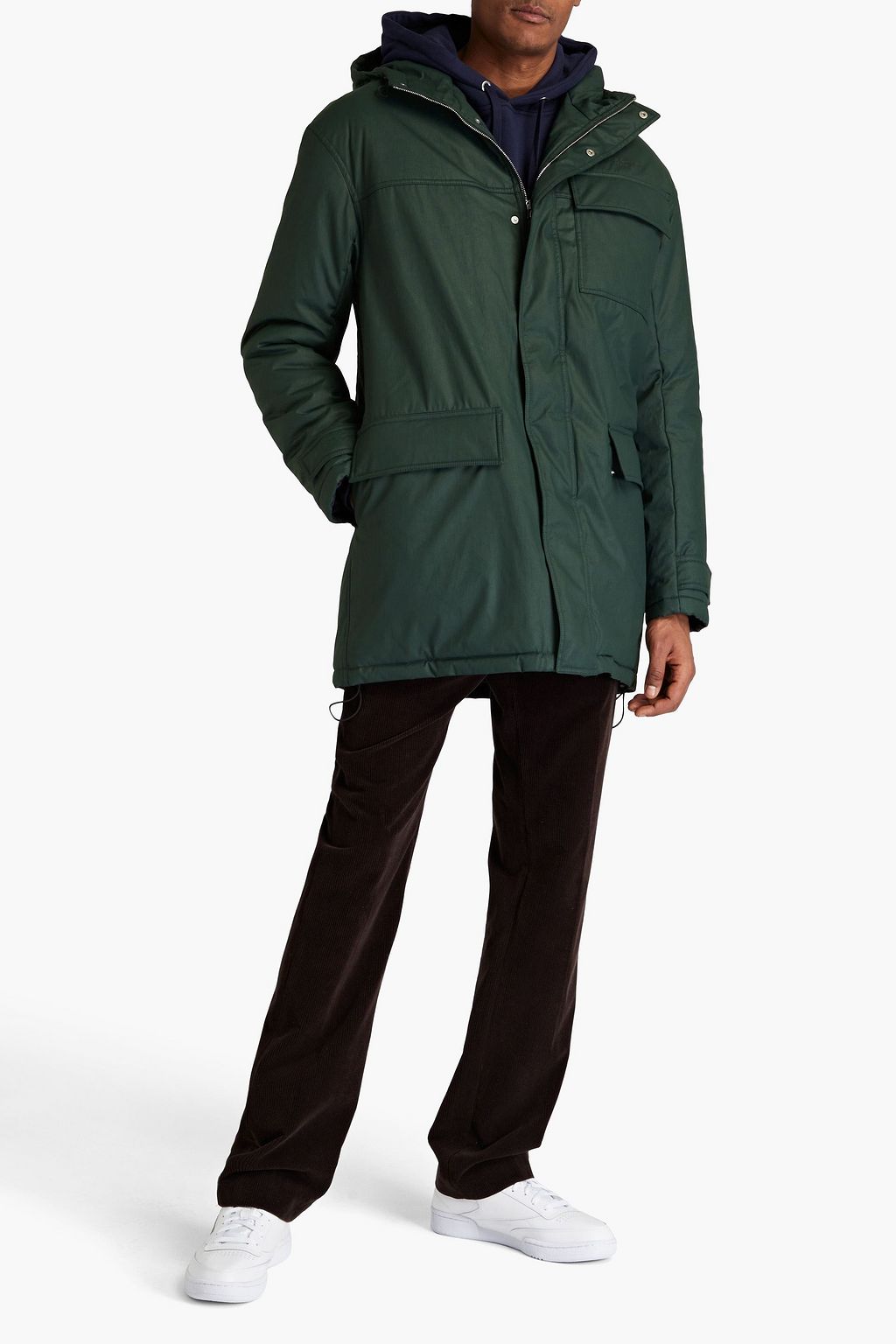 MAISON KITSUNÉ Parka aus Twill mit Kapuze