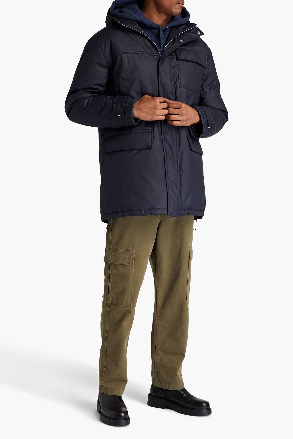 MAISON KITSUNÉ Twill hooded parka