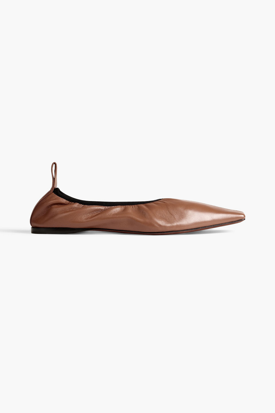 Proenza Schouler Kristie Leather Flats In Light Brown