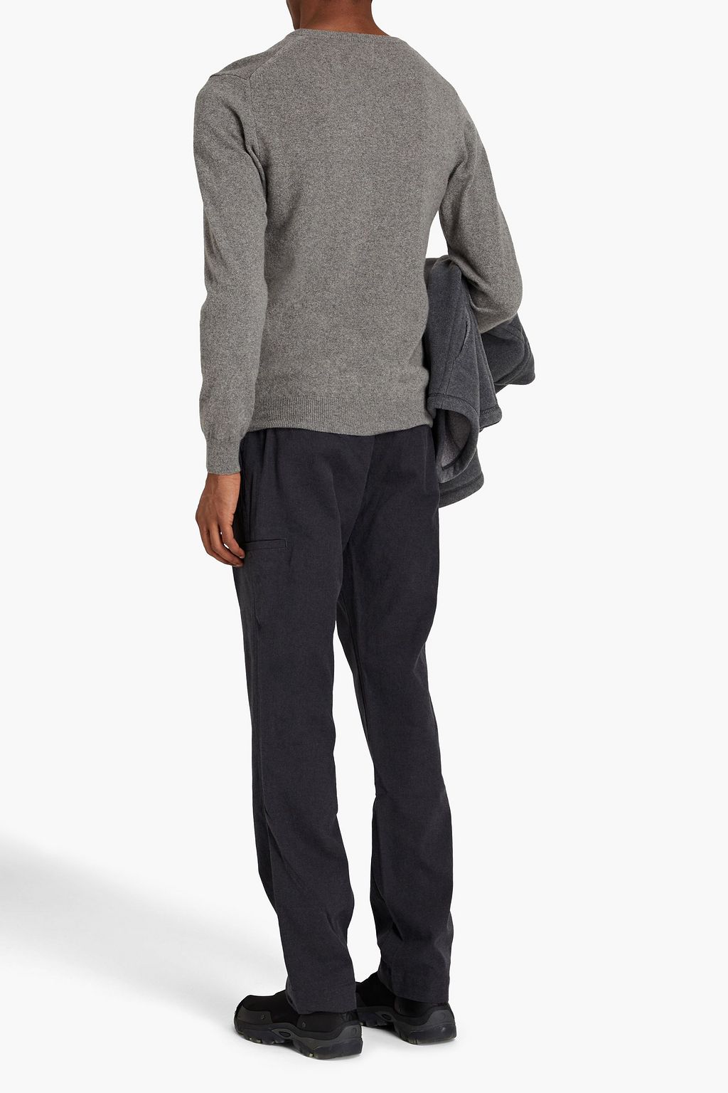 JAMES PERSE Mélange stretch-cotton flannel cargo pants