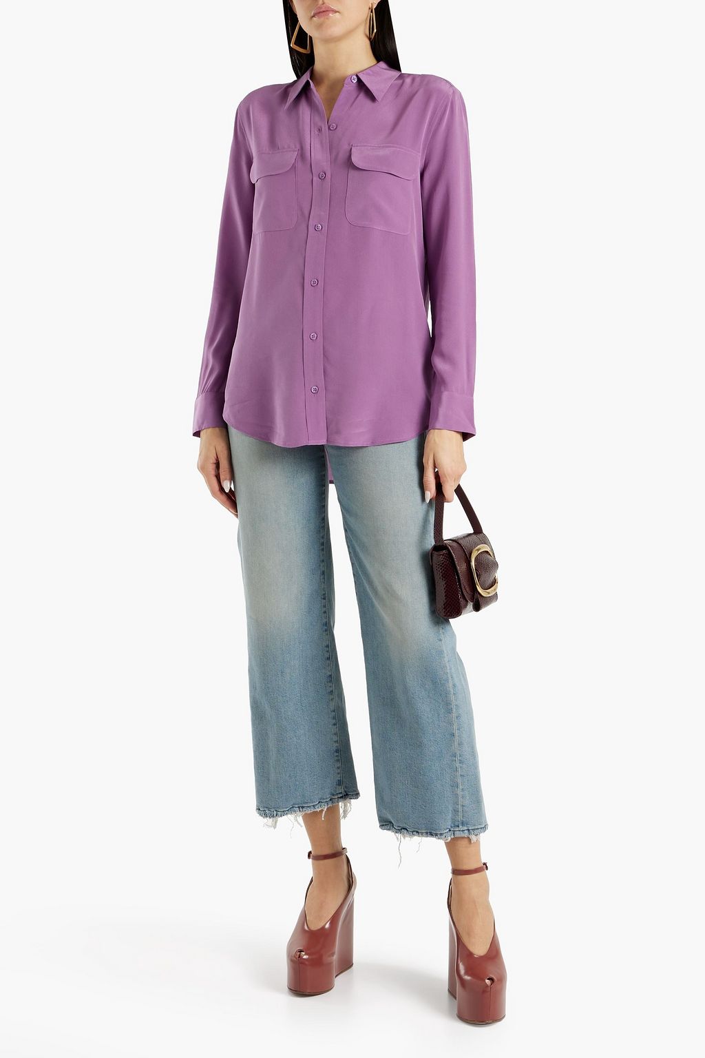 EQUIPMENT Slim Signature washedsilk shirt THE