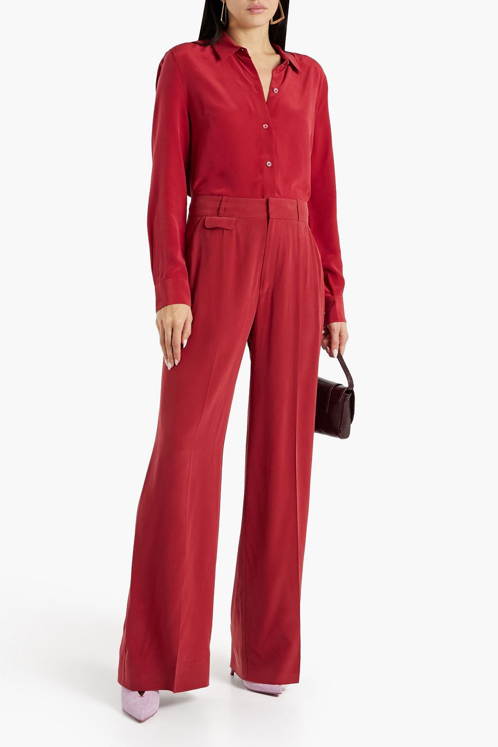 EQUIPMENT Essential washed-silk shirt