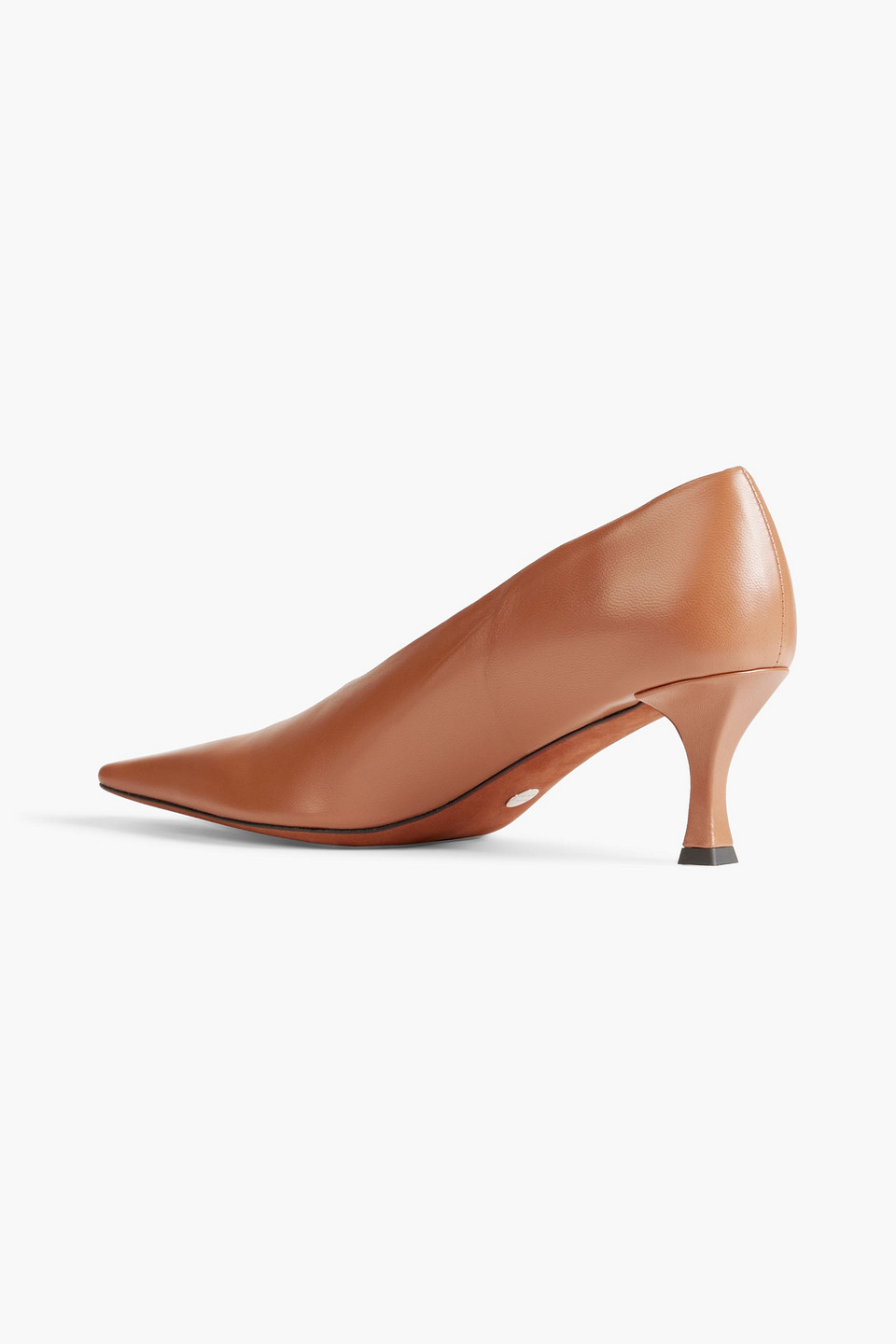 Shop Proenza Schouler Kristie Leather Pumps In Camel