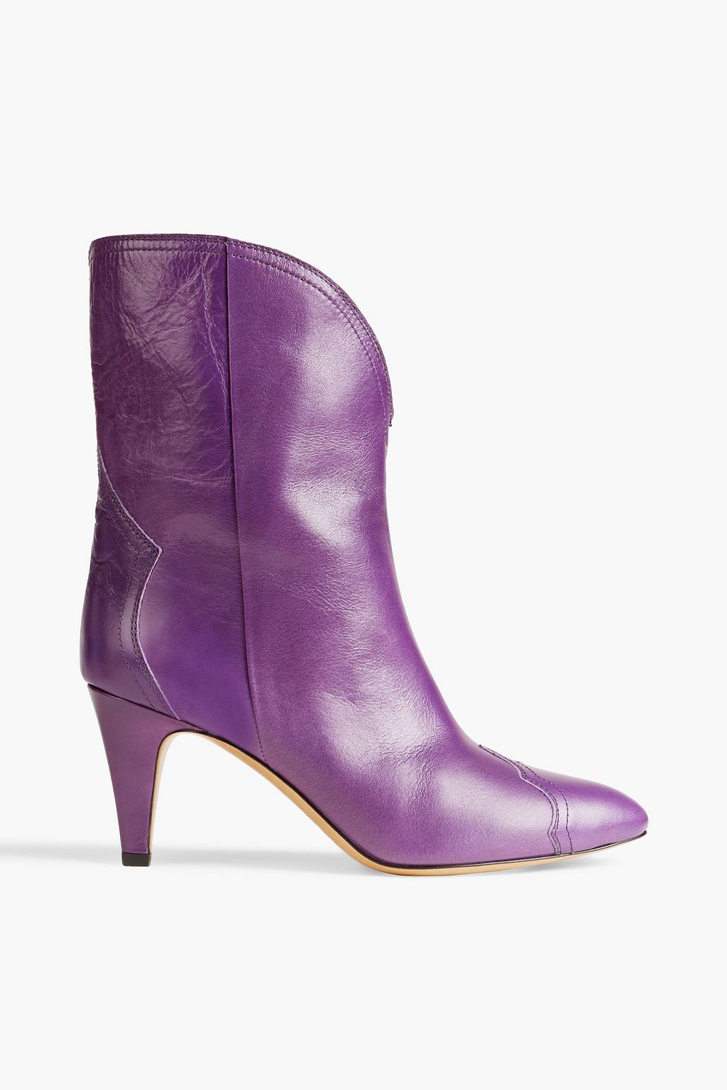 ISABEL MARANT Dythey textured-leather ankle boots | Sale up to 70% off | OUTNET