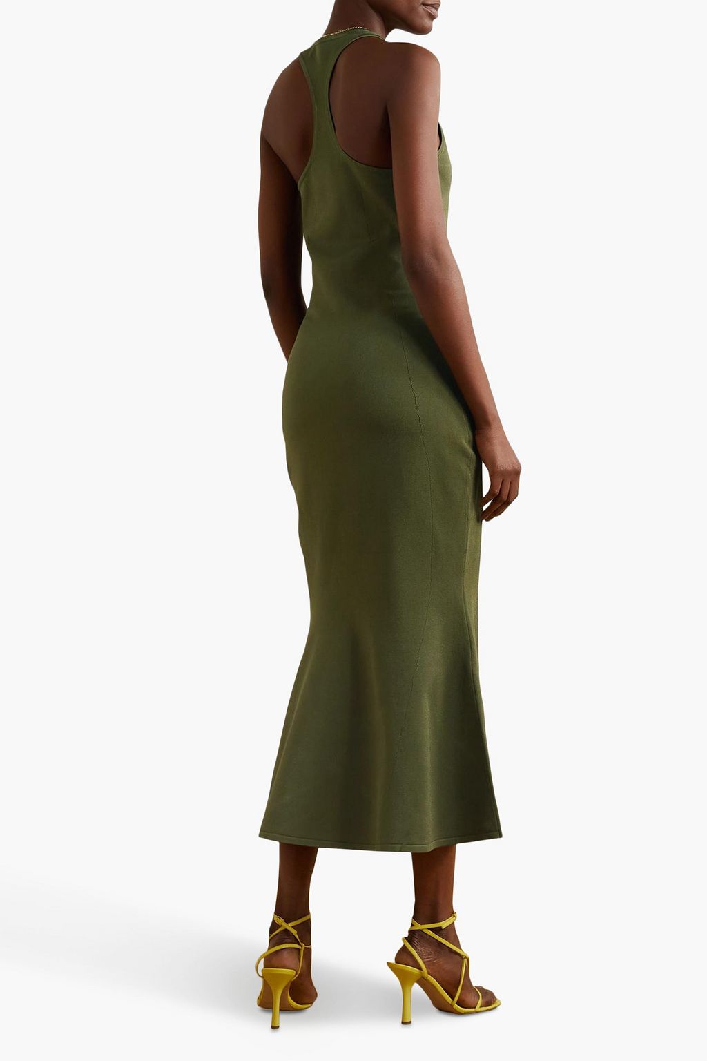 BRANDON MAXWELL Stretch-knit midi dress