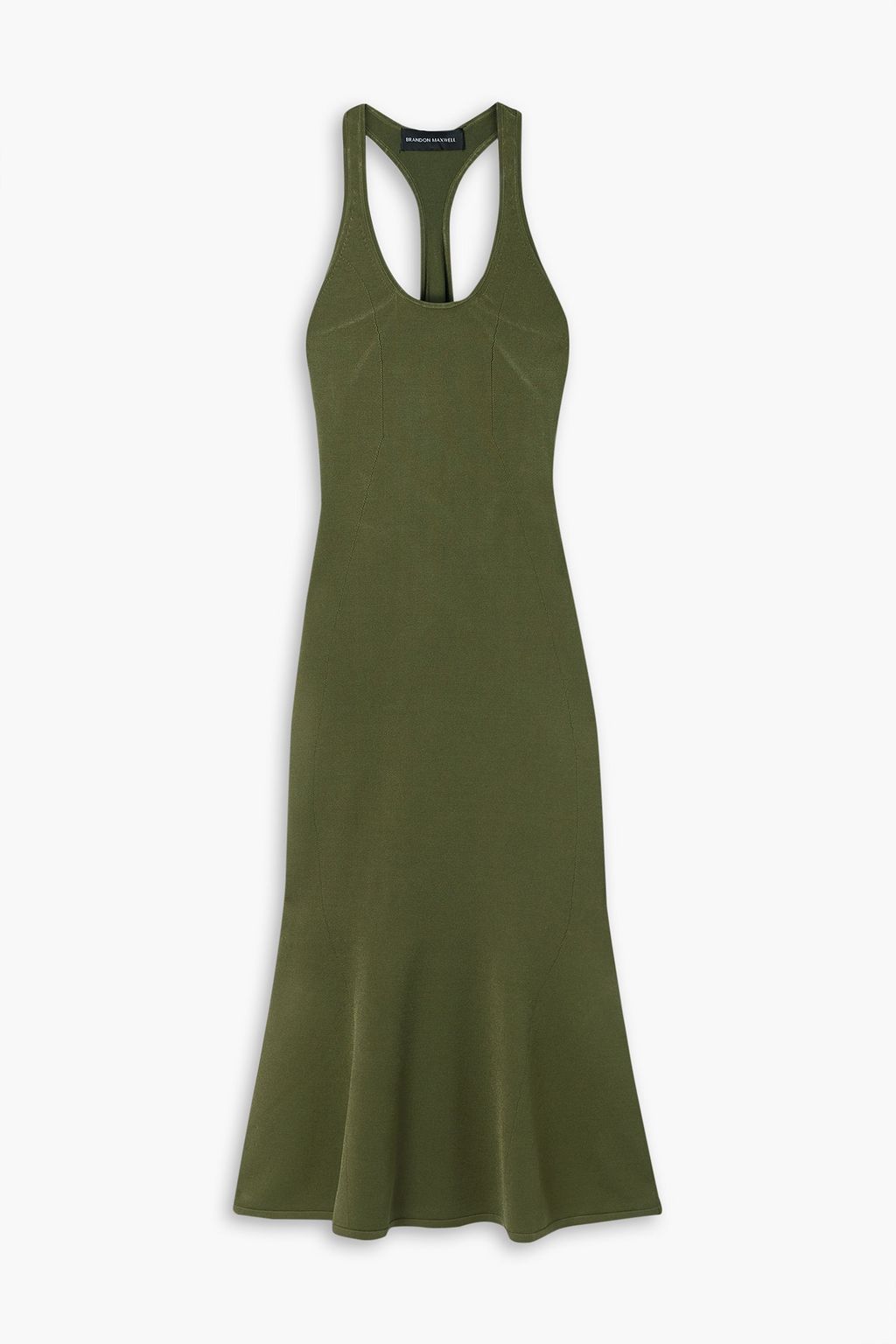 BRANDON MAXWELL Stretch-knit midi dress