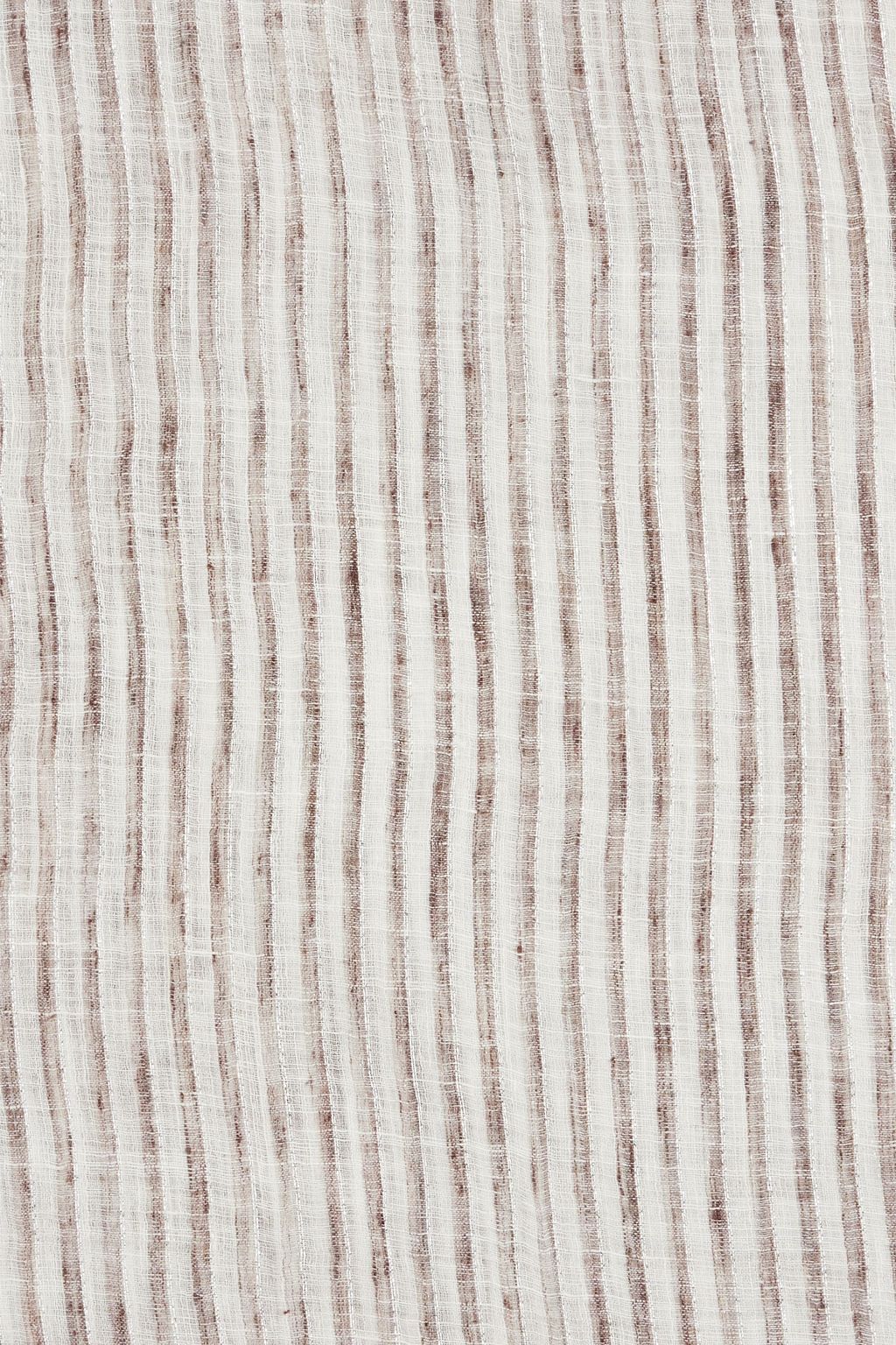 BRUNELLO CUCINELLI Metallic striped linen-blend scarf