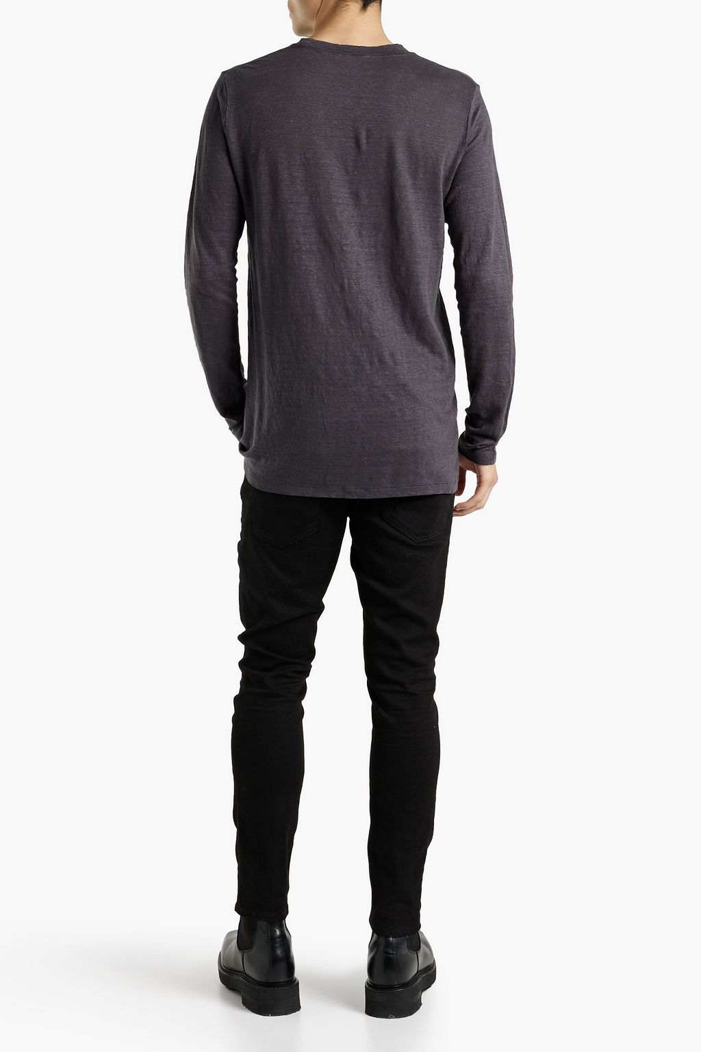 ISABEL MARANT Slim-fit slub linen-jersey T-shirt