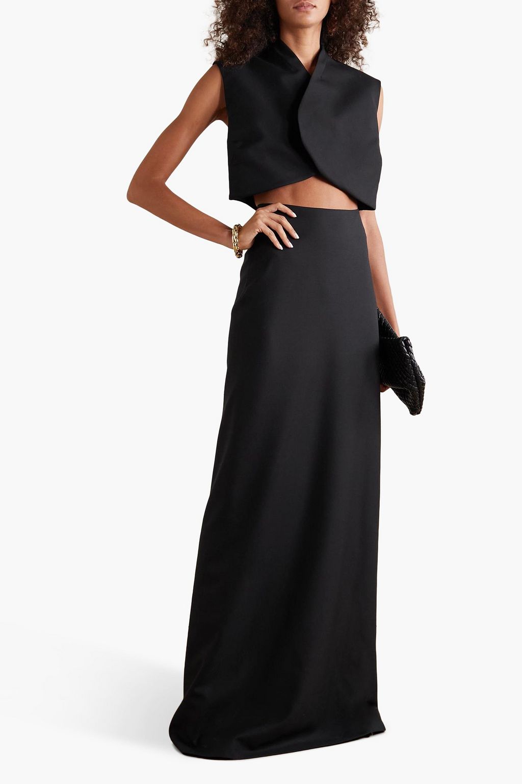 MAXIMILIAN Elina wool maxi skirt