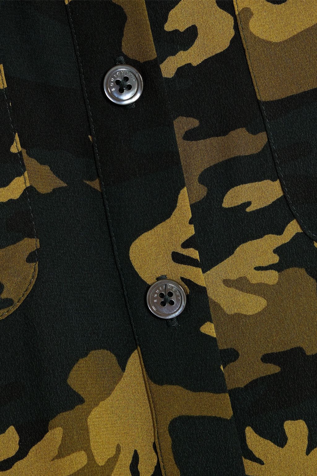 EQUIPMENT Parkin camouflage-print washed-silk shirt dress