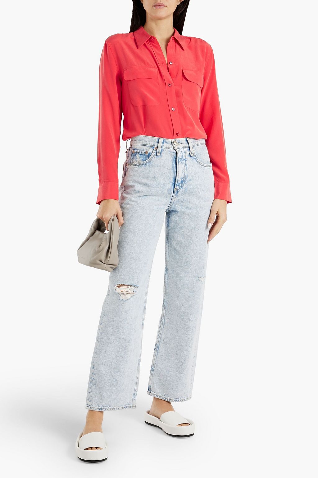 EQUIPMENT Slim Signature washedsilk shirt THE