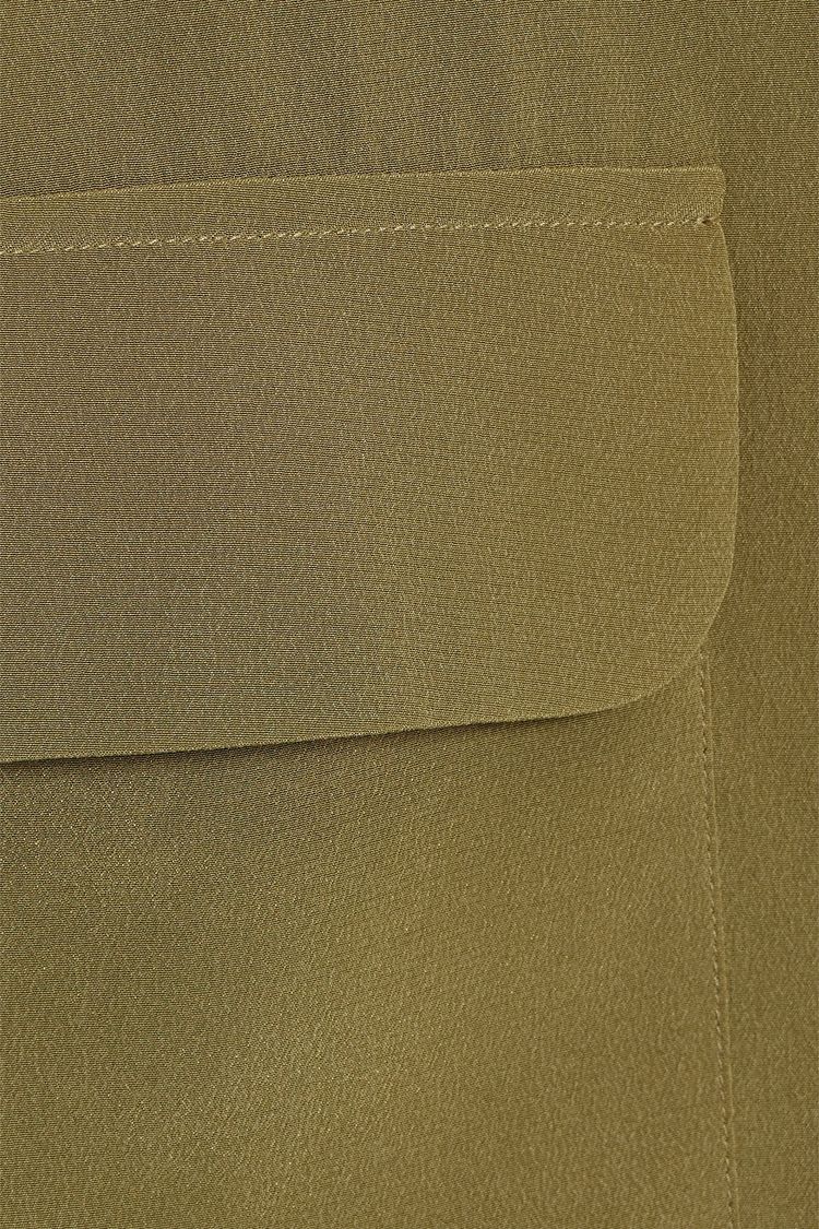 Army green Orlea washedsilk tunic EQUIPMENT THE