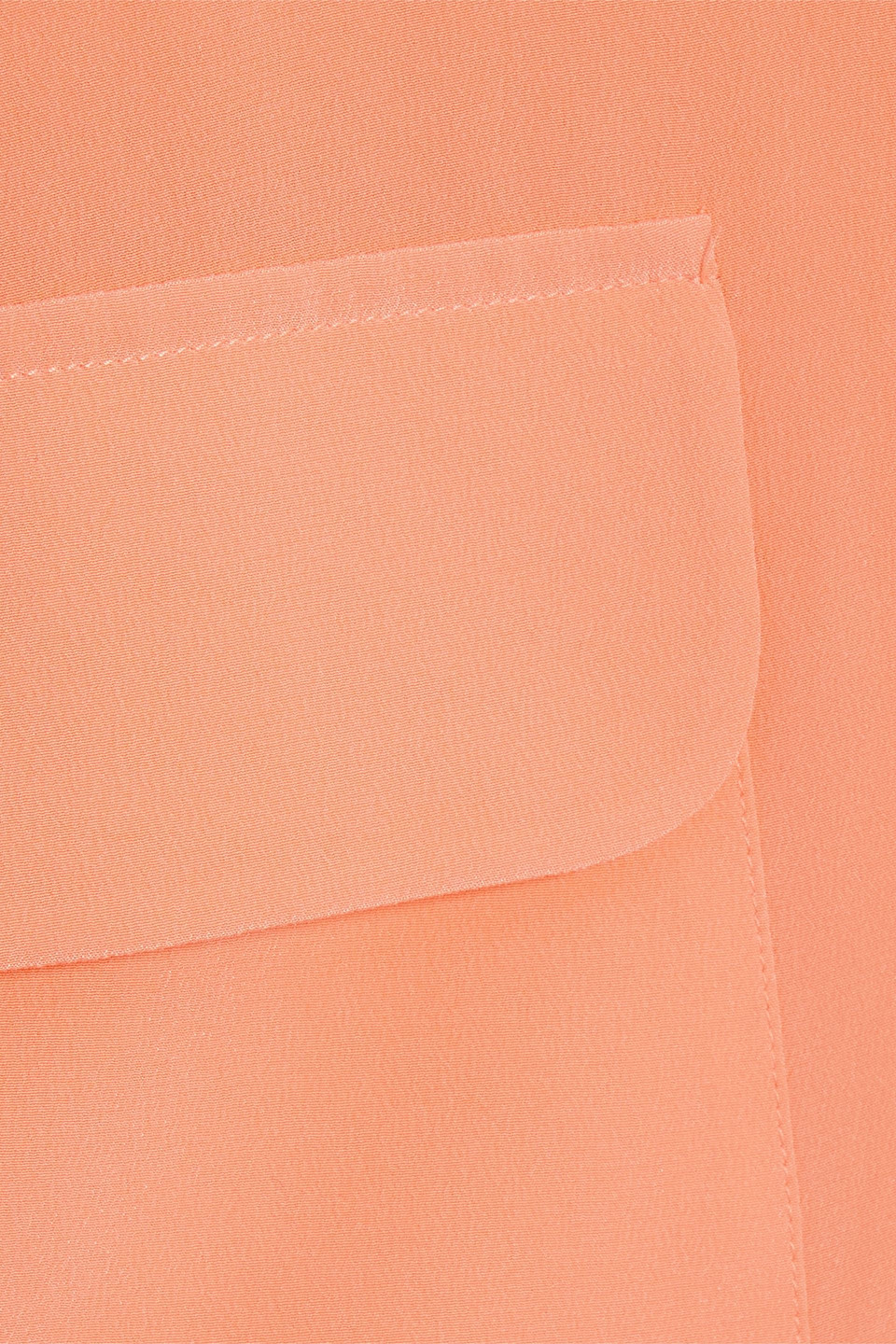Equipment Orlea Washed-silk Tunic In Pastel Orange