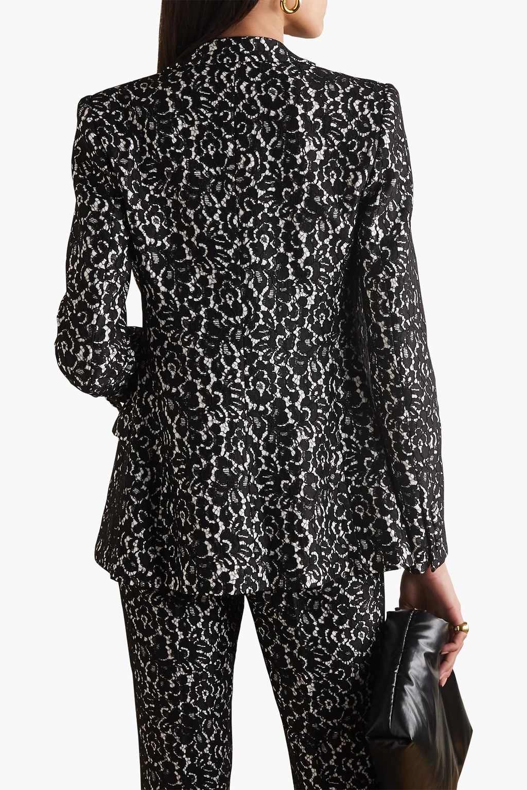 MICHAEL KORS COLLECTION Lace and crepe blazer