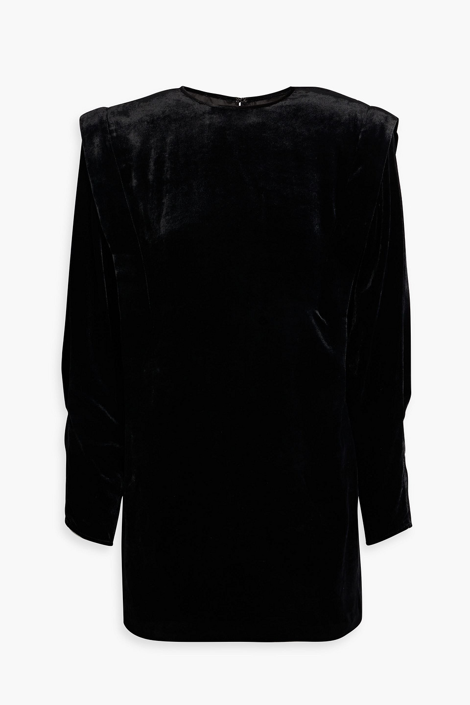 Isabel Marant Gabalia Velvet Mini Dress In Black
