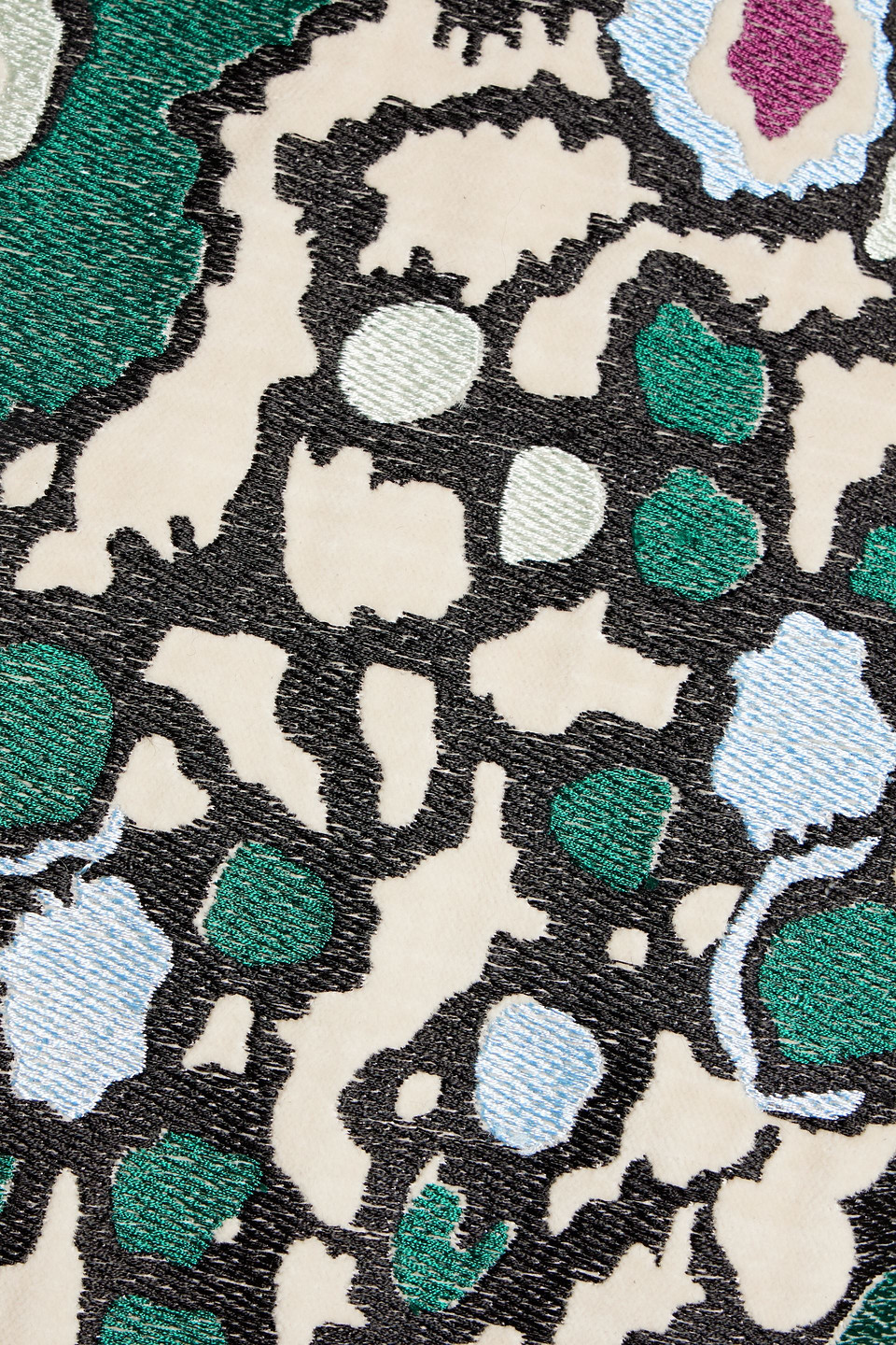 Isabel Marant Damili Cotton-jacquard Top In Green
