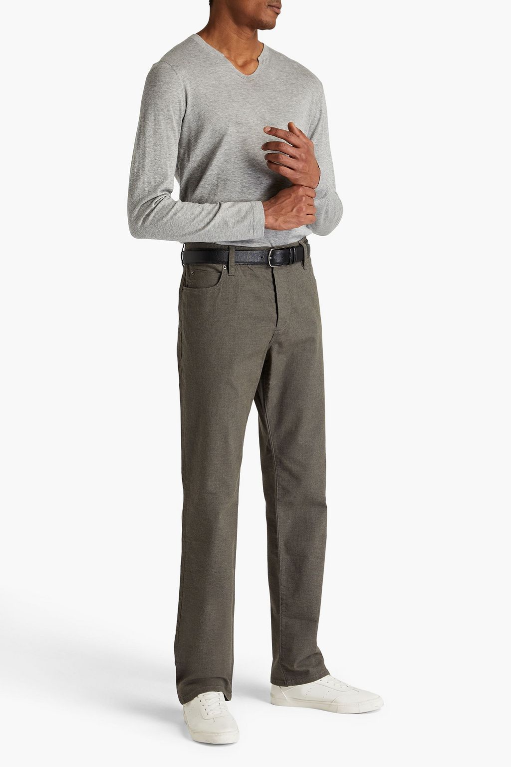 JAMES PERSE Mélange cotton sweater