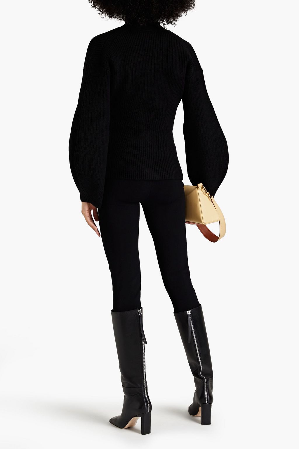 GALVAN  LONDON Dione Cardigan aus einer gerippten Wollmischung