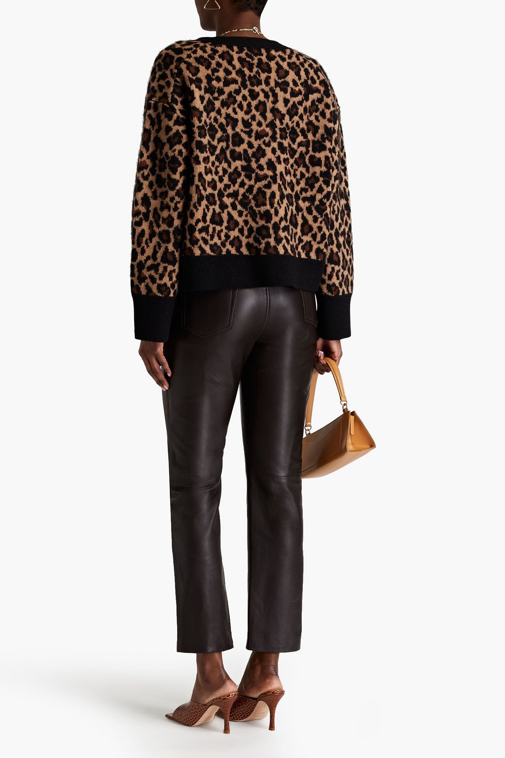 GALVAN  LONDON Theia jacquard-knit wool-blend cardigan