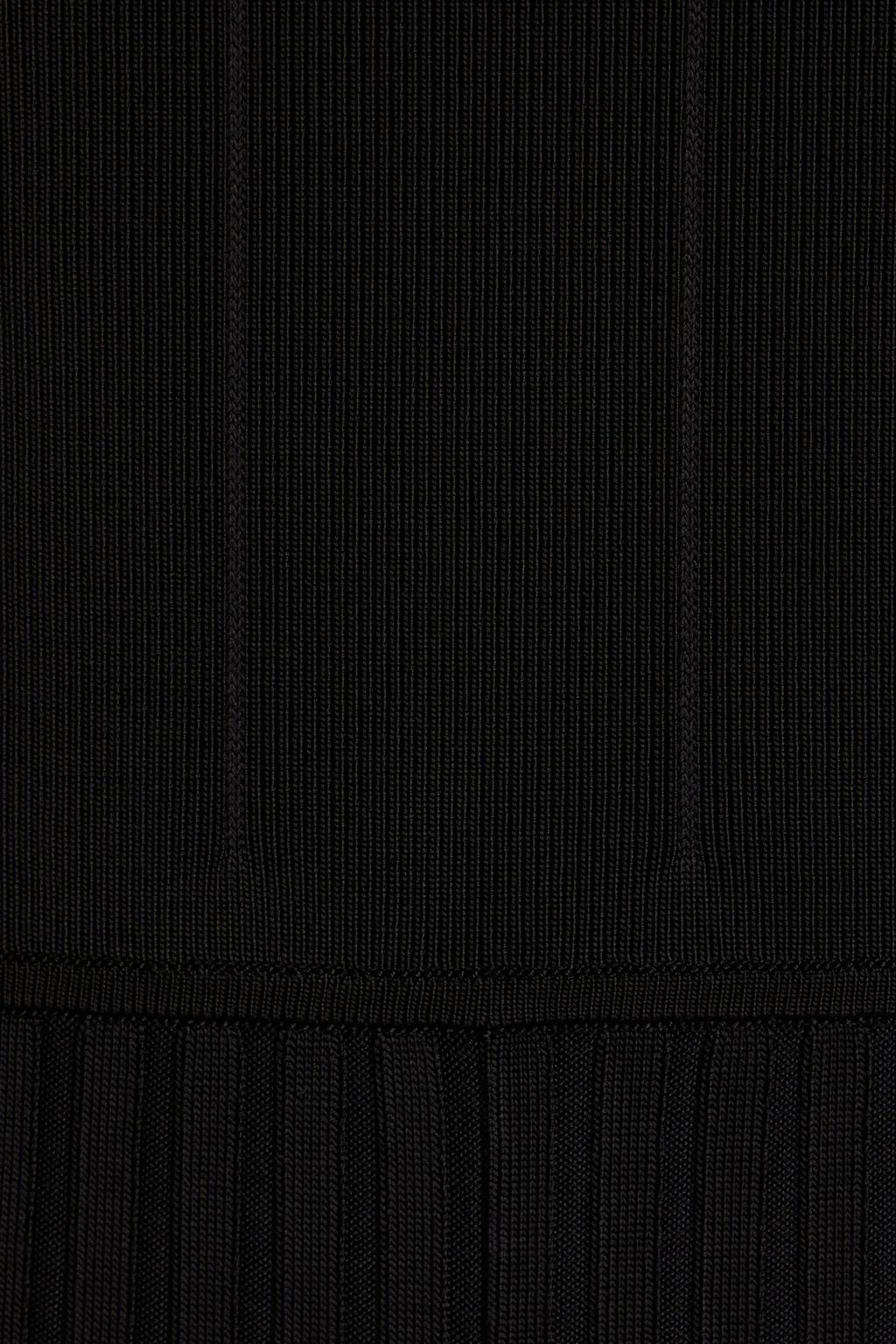 GALVAN  LONDON Atlanta ribbed-knit wide-leg jumpsuit