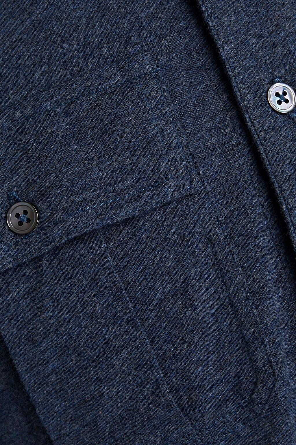 JAMES PERSE Mélange cotton-jersey shirt