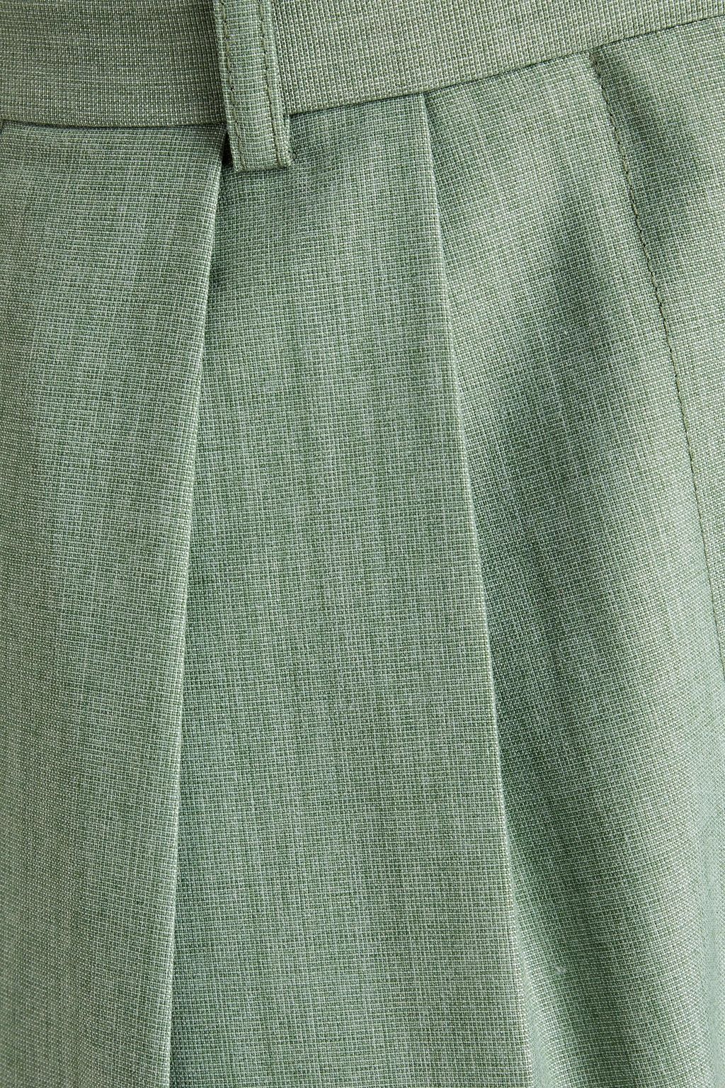 VICTORIA BECKHAM 우븐 와이드 레그 팬츠