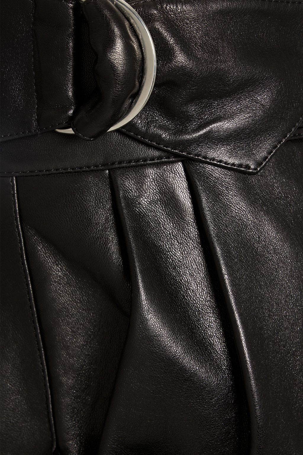 ISABEL MARANT Ferris belted leather tapered pants