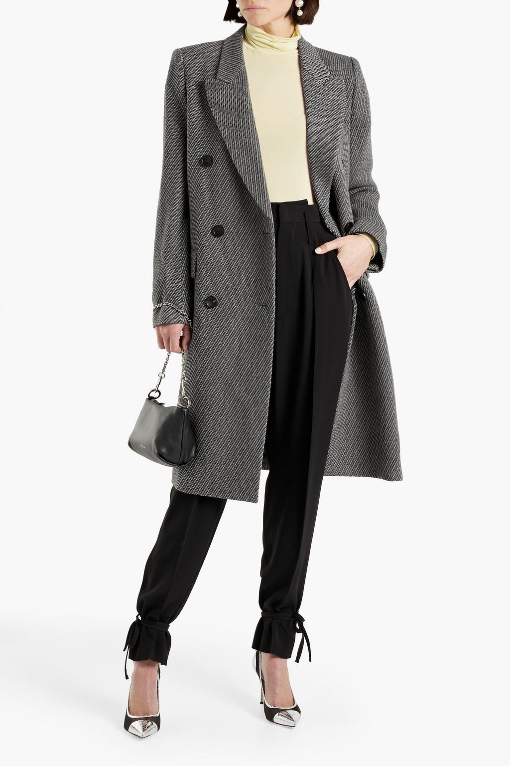 ISABEL MARANT Harry double-breasted striped wool coat