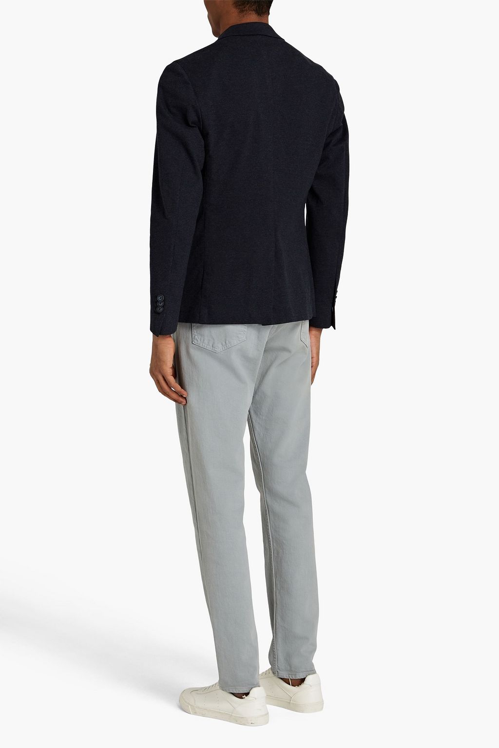 JAMES PERSE Mélange cotton-jersey blazer