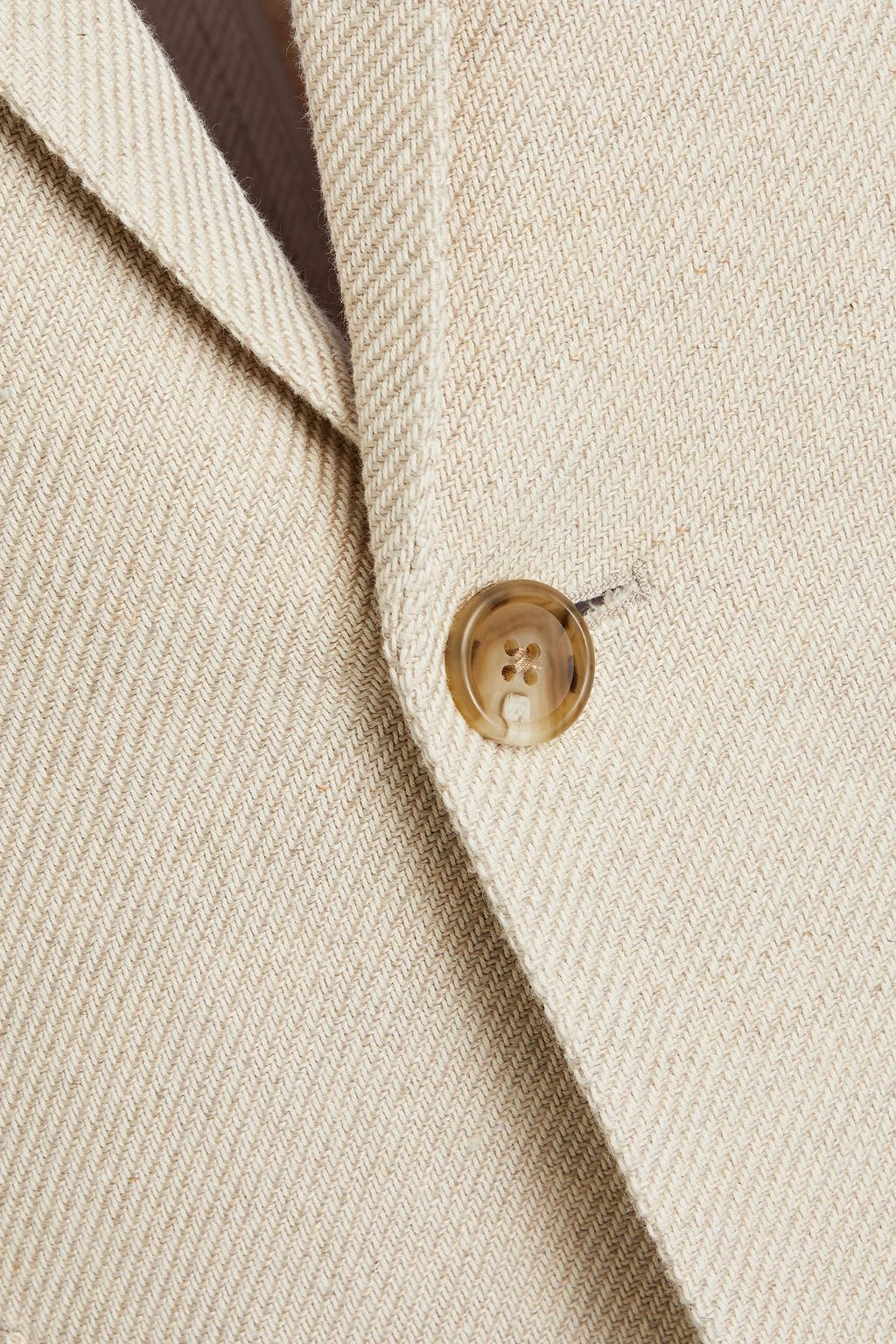 JAMES PERSE Blazer aus Twill aus einer Baumwoll-Leinenmischung