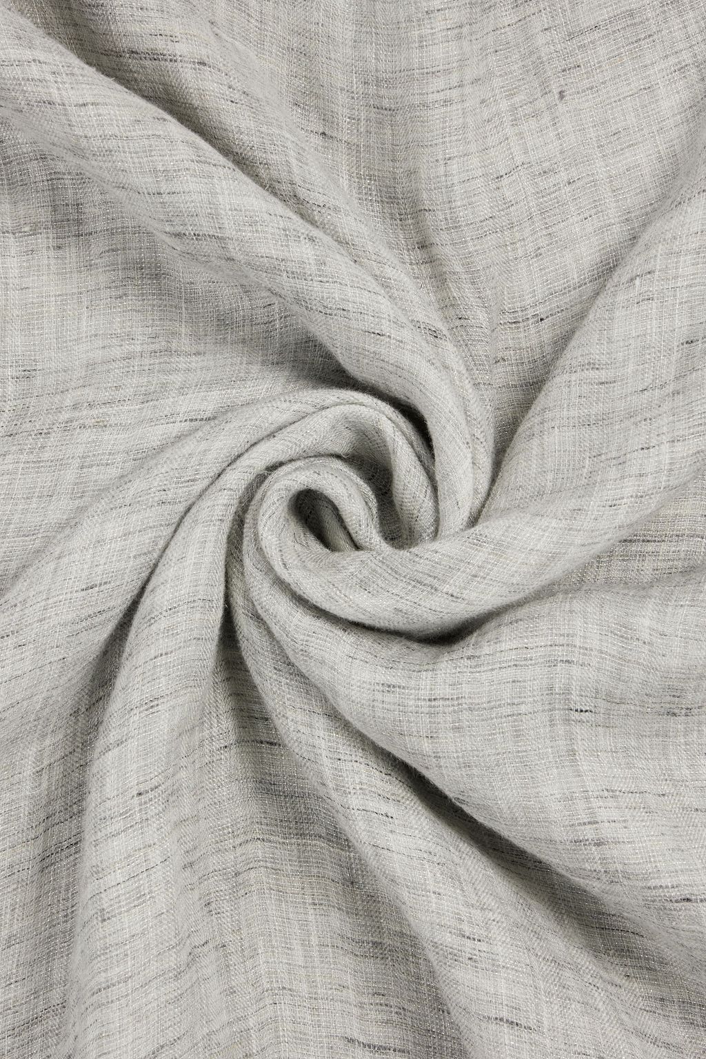 BRUNELLO CUCINELLI Metallic linen-blend scarf