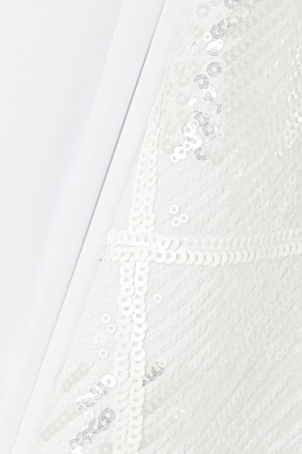 HALPERN Sequined chiffon mini dress THE